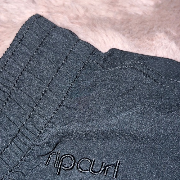 Ripcurl short black swim shorts surf beach pool summer bottoms thick waistband S - Picture 2 of 8